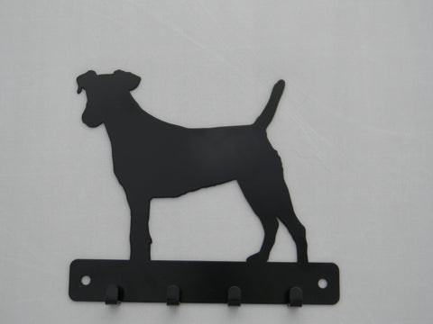 Terrier dog leash holder