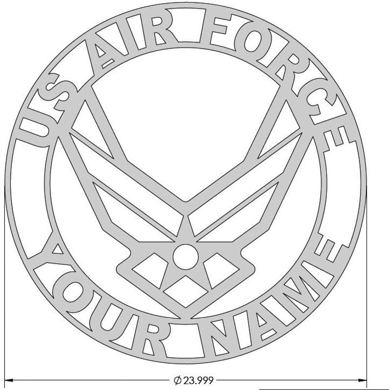 US Air Force Name Sign/Plaque