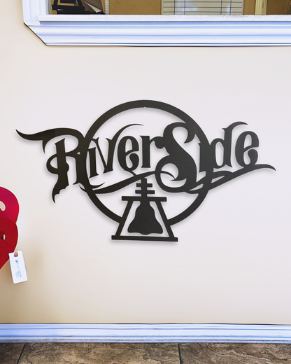 'Riverside' Sign