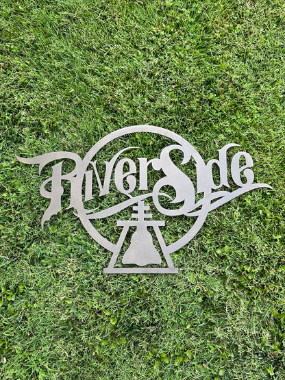 'Riverside' Sign