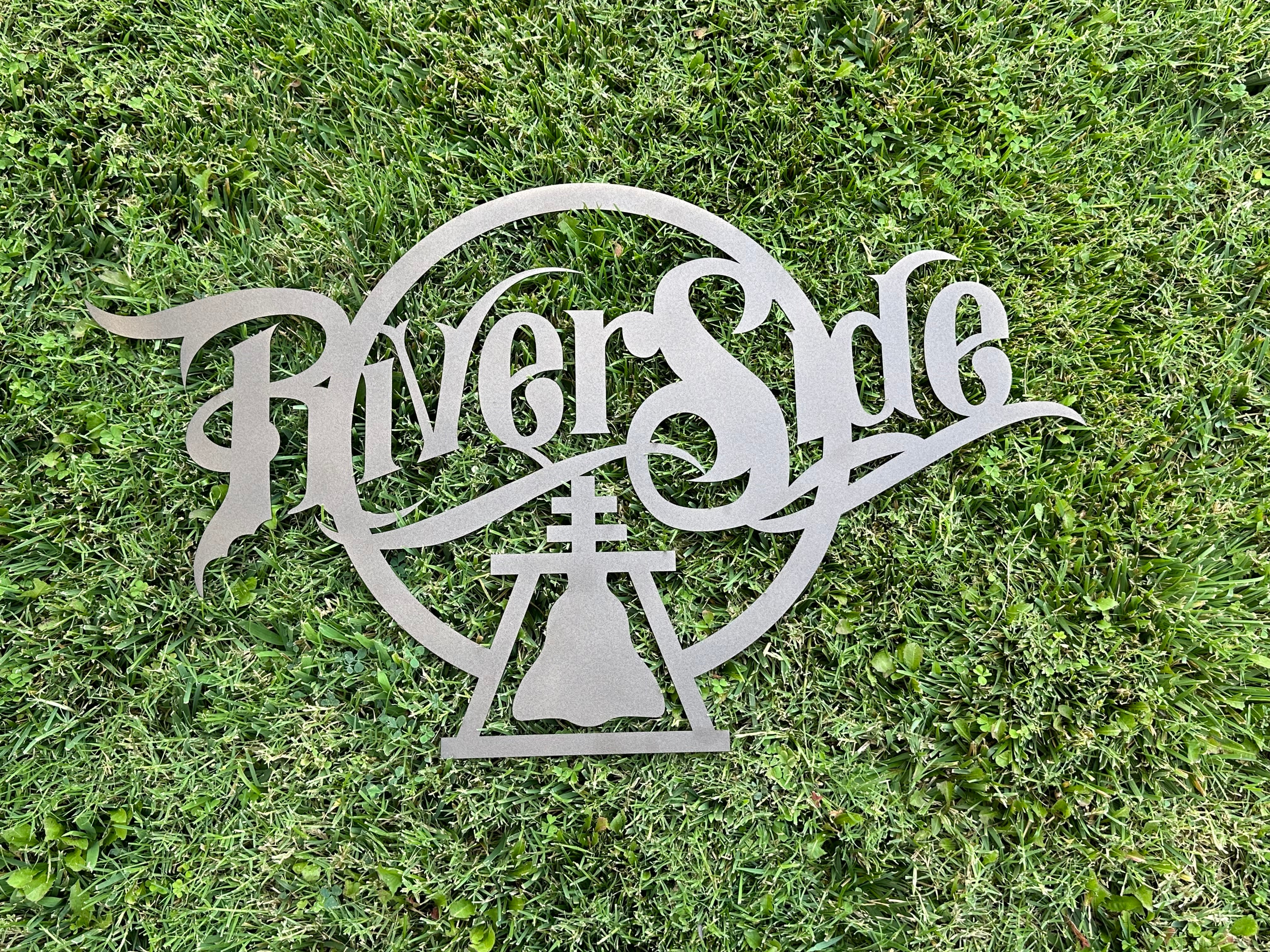 'Riverside' Sign – BK Metal Art