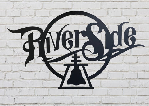 'Riverside' Sign