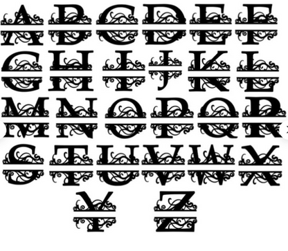 Split Letter Monogram