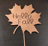Hello Fall Leaf Sign