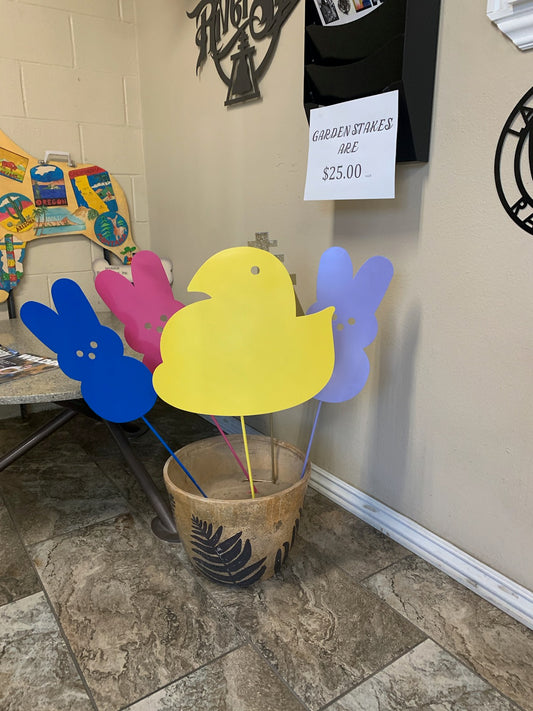 Peep Chick Garden Stake