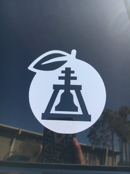 Orange Raincross Car Decal