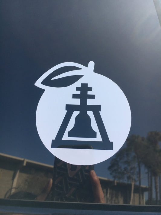 Orange Raincross Car Decal