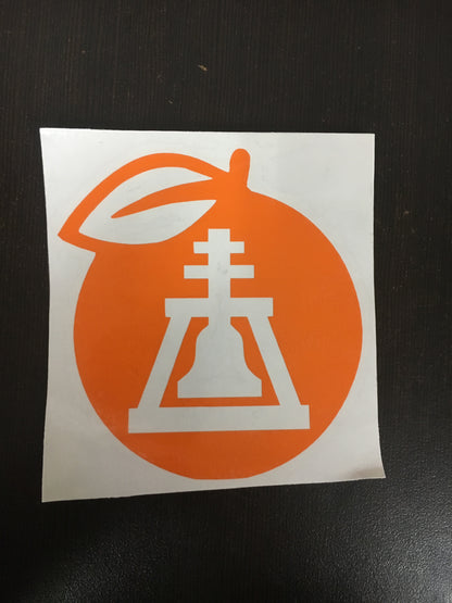 Orange Raincross Car Decal