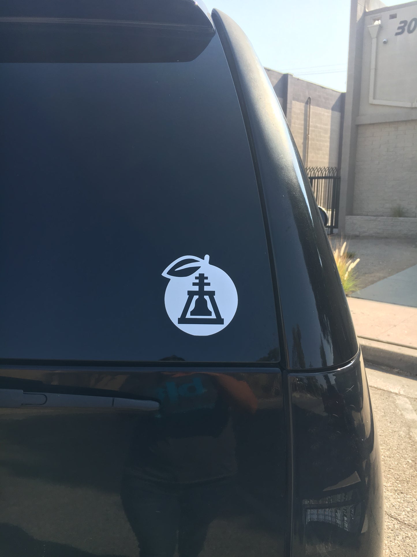 Orange Raincross Car Decal