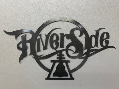 'Riverside' Sign