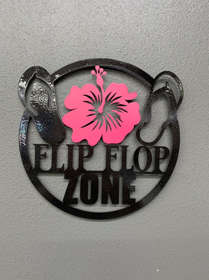 Flip Flop Zone Wall Sign