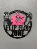 Flip Flop Zone Wall Sign