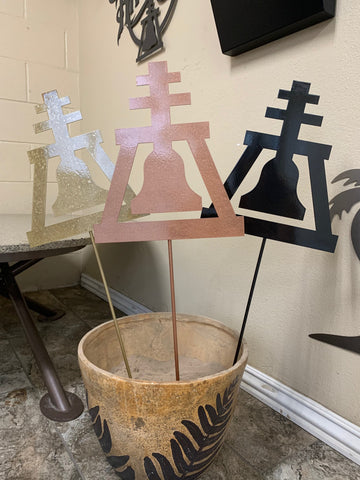 Riverside Raincross Yard Stake - Riverside Bell