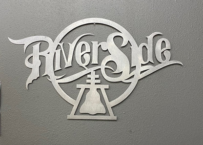 'Riverside' Sign