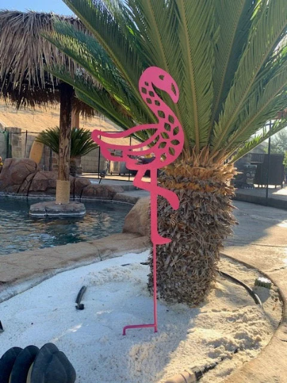 Flamingo Grden/Yard Stake