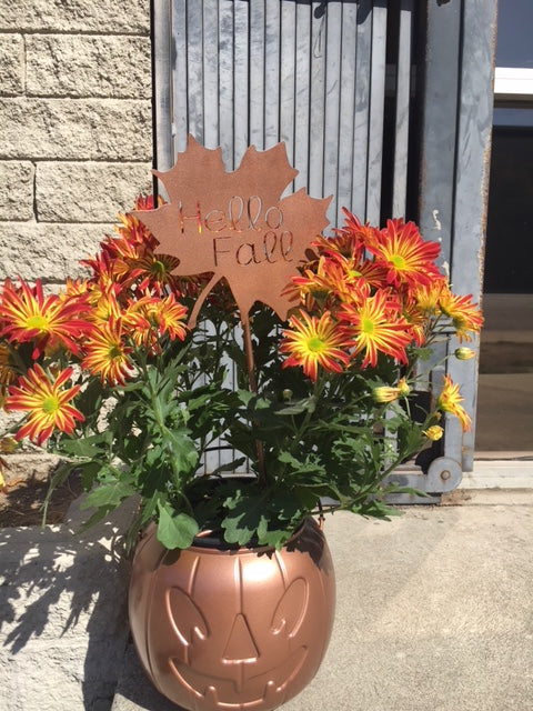 Hello Fall Leaf Sign